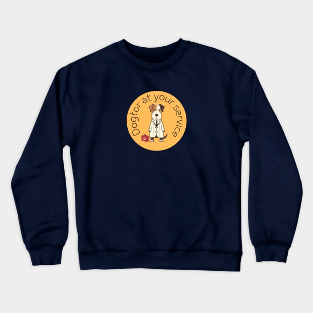 Dogtor at Your Service Crewneck Sweatshirt by LoffDesign